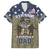 Personalized Veterans Day 2024 Family Matching Off The Shoulder Long Sleeve Dress and Hawaiian Shirt U.S Veterans Proud Dad - Wonder Print Shop