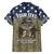 Personalized Veterans Day 2024 Family Matching Off Shoulder Short Dress and Hawaiian Shirt U.S Veterans Proud Dad - Wonder Print Shop