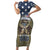 Personalized Veterans Day 2024 Family Matching Short Sleeve Bodycon Dress and Hawaiian Shirt U.S Veterans Proud Dad - Wonder Print Shop