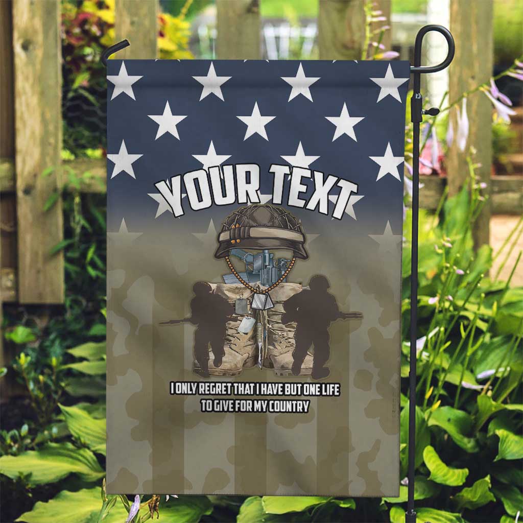 Personalized Veterans Day 2024 Garden Flag U.S Veterans Proud Dad - Wonder Print Shop