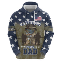 Personalized Veterans Day 2024 Hoodie U.S Veterans Proud Dad - Wonder Print Shop