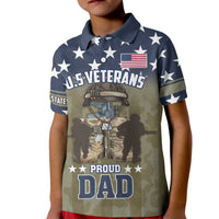 Personalized Veterans Day 2024 Kid Polo Shirt U.S Veterans Proud Dad - Wonder Print Shop