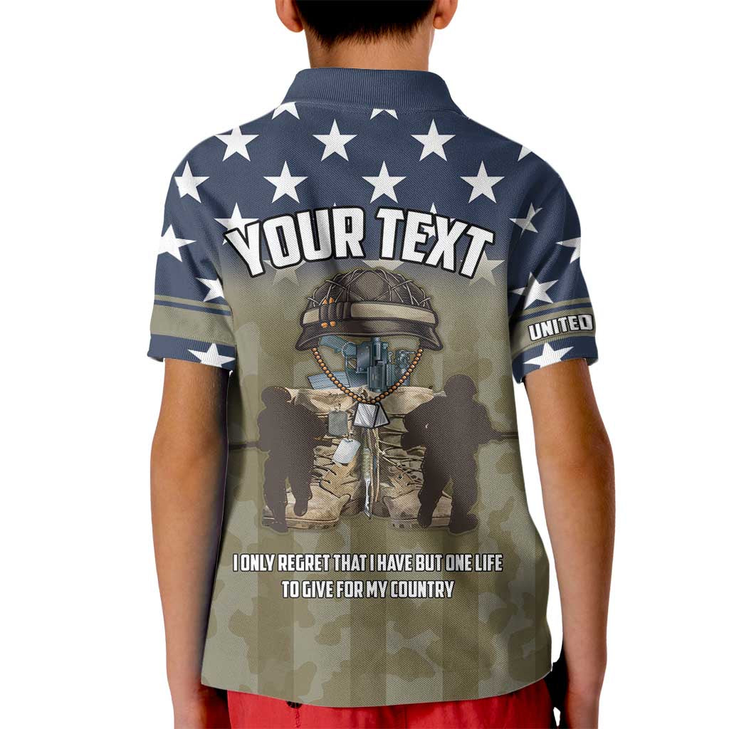 Personalized Veterans Day 2024 Kid Polo Shirt U.S Veterans Proud Dad - Wonder Print Shop