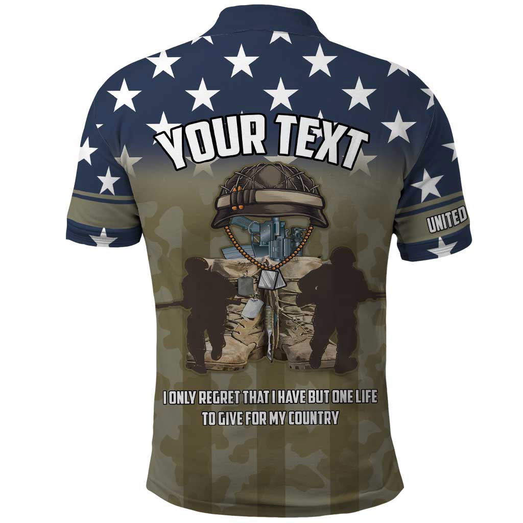 Personalized Veterans Day 2024 Polo Shirt U.S Veterans Proud Dad - Wonder Print Shop