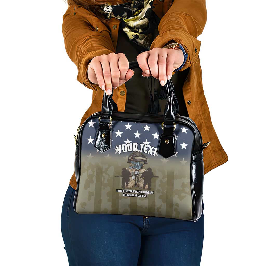 Personalized Veterans Day 2024 Shoulder Handbag U.S Veterans Proud Dad