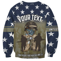 Personalized Veterans Day 2024 Sweatshirt U.S Veterans Proud Dad - Wonder Print Shop