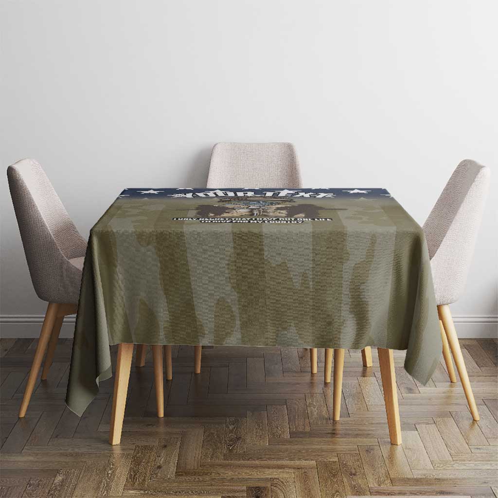 Personalized Veterans Day 2024 Tablecloth U.S Veterans Proud Dad - Wonder Print Shop