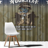 Personalized Veterans Day 2024 Window Curtain U.S Veterans Proud Dad - Wonder Print Shop