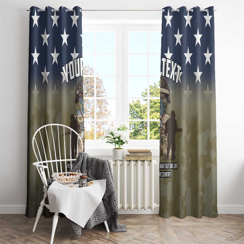Personalized Veterans Day 2024 Window Curtain U.S Veterans Proud Dad - Wonder Print Shop