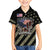 Custom Remembrance Day Family Matching Long Sleeve Bodycon Dress and Hawaiian Shirt American Eagle With USA Flags - Wonder Print Shop