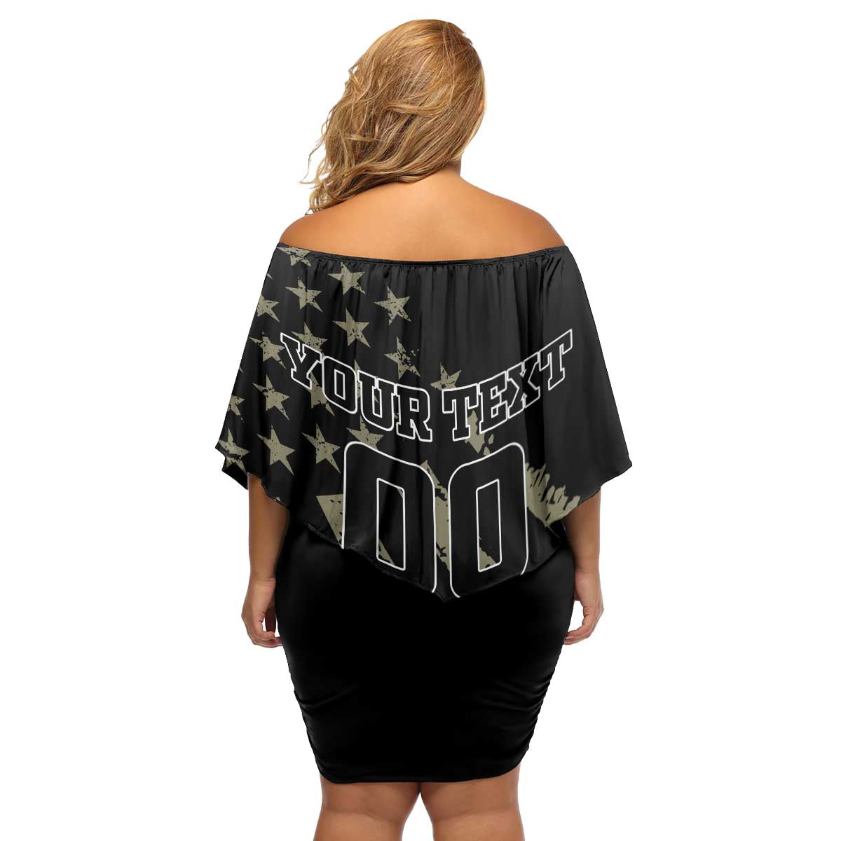 Custom Remembrance Day Family Matching Off Shoulder Short Dress and Hawaiian Shirt American Eagle With USA Flags - Wonder Print Shop