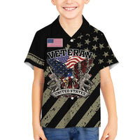 Custom Remembrance Day Family Matching Puletasi and Hawaiian Shirt American Eagle With USA Flags - Wonder Print Shop