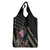 Custom Remembrance Day Grocery Bag American Eagle With USA Flags