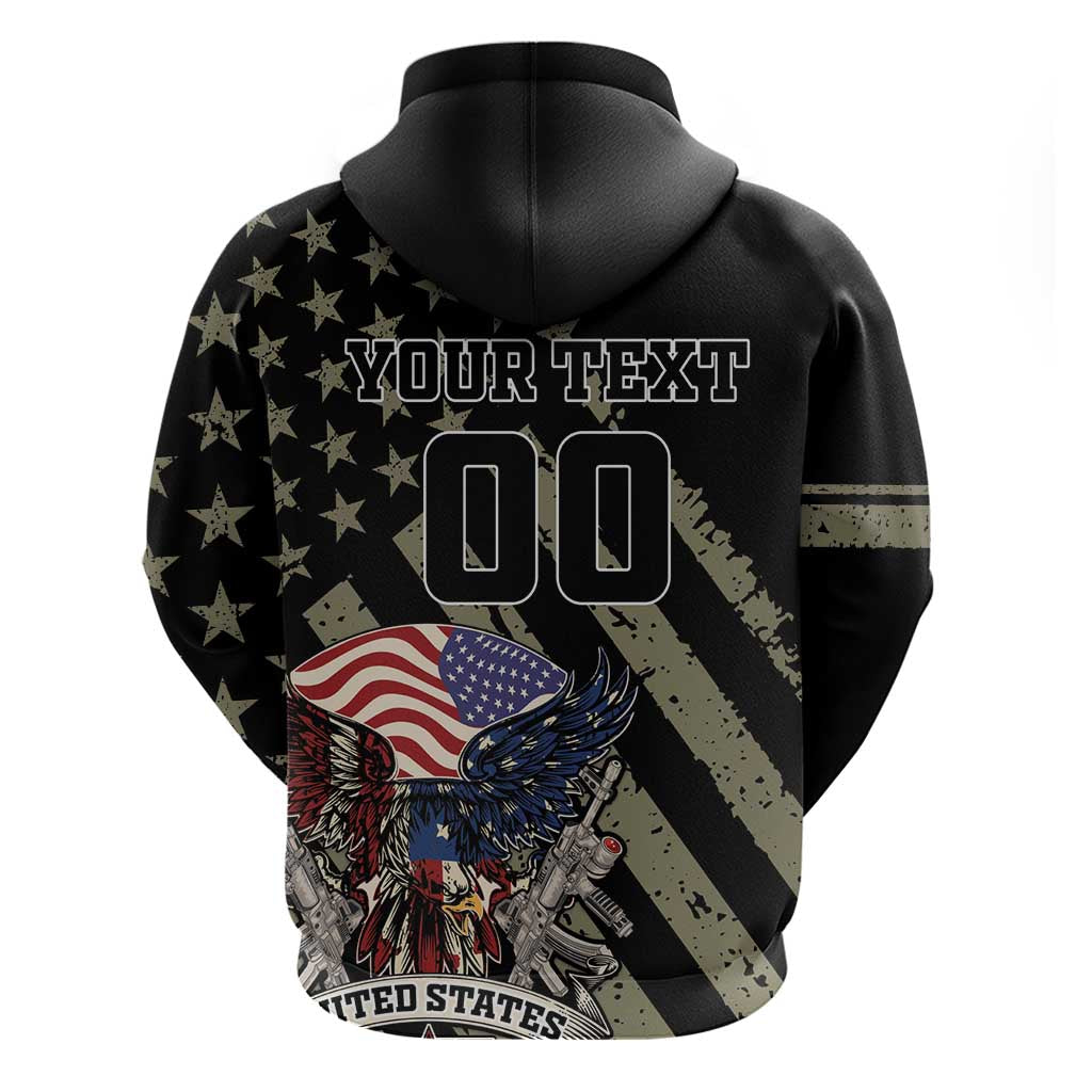 Custom Remembrance Day Hoodie American Eagle With USA Flags - Wonder Print Shop