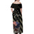 Custom Remembrance Day Off Shoulder Maxi Dress American Eagle With USA Flags - Wonder Print Shop