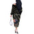 Custom Remembrance Day Off The Shoulder Long Sleeve Dress American Eagle With USA Flags - Wonder Print Shop