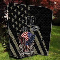 Custom Remembrance Day Quilt American Eagle With USA Flags - Wonder Print Shop