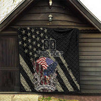 Custom Remembrance Day Quilt American Eagle With USA Flags - Wonder Print Shop