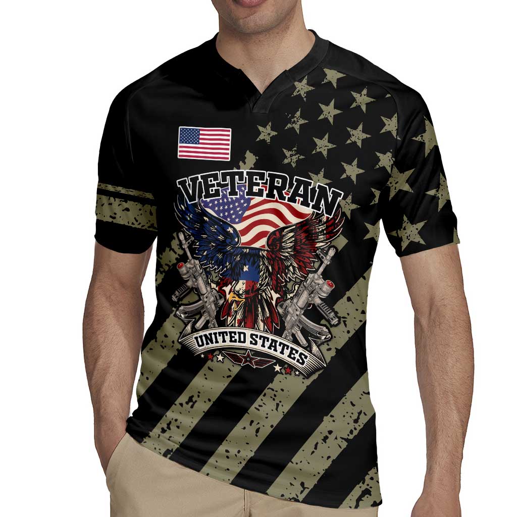 Custom Remembrance Day Rugby Jersey American Eagle With USA Flags - Wonder Print Shop