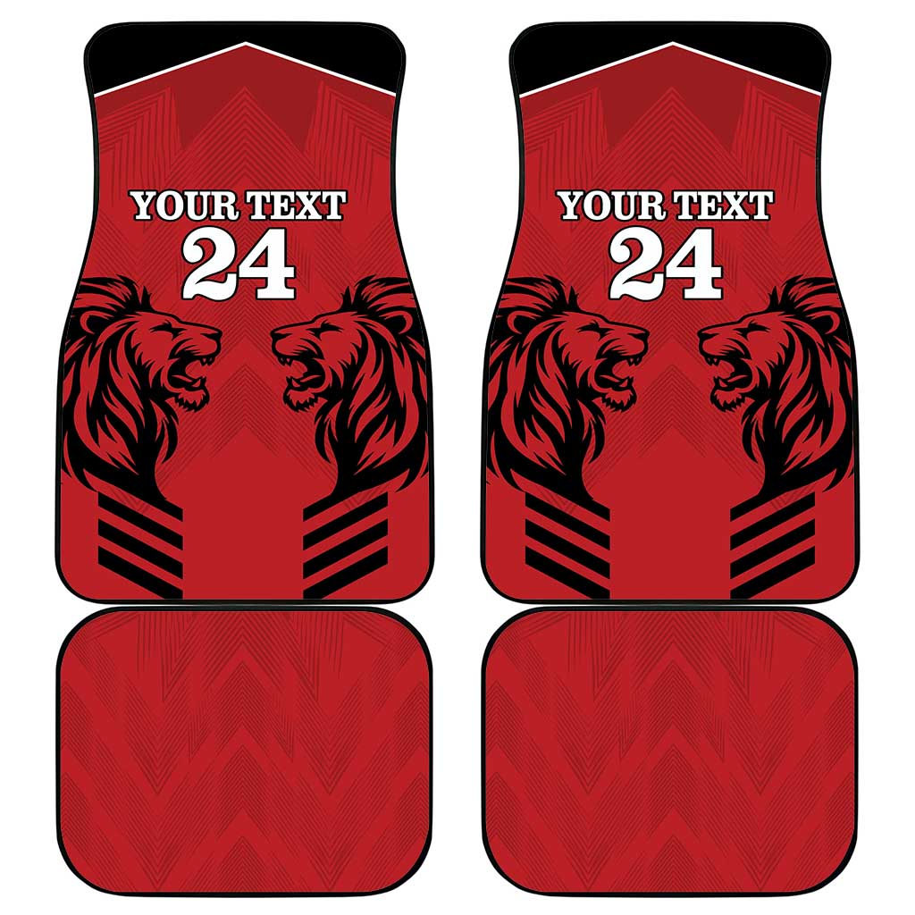 Custom Kenya Rugby Car Mats African Lion Unique Style - Wonder Print Shop