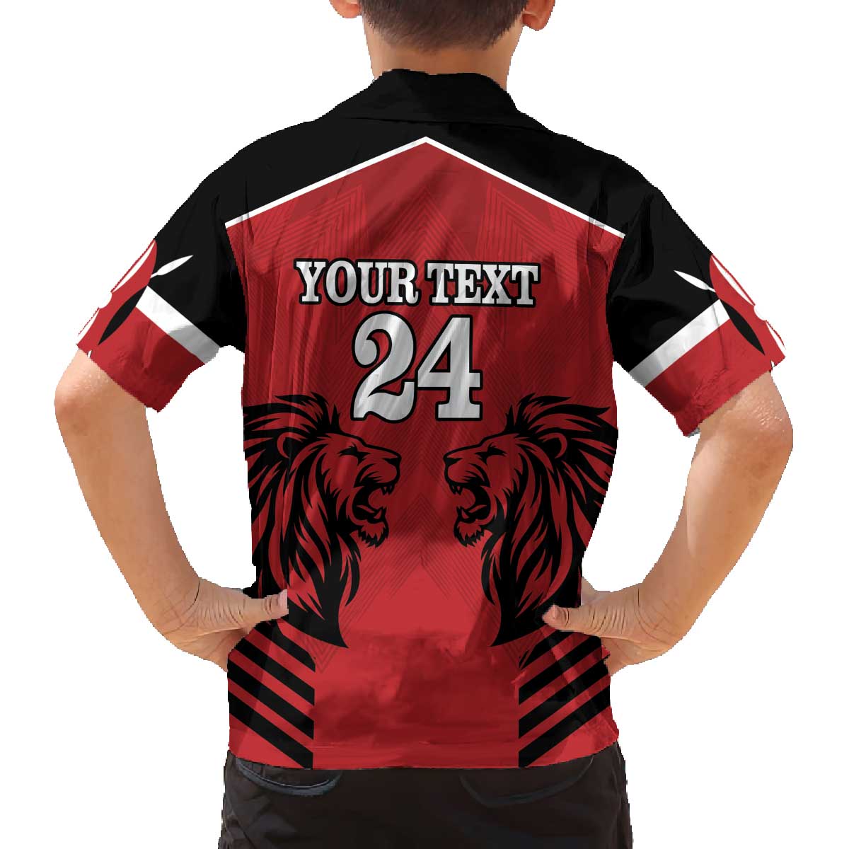 Custom Kenya Rugby Family Matching Off The Shoulder Long Sleeve Dress and Hawaiian Shirt African Lion Unique Style - Wonder Print Shop