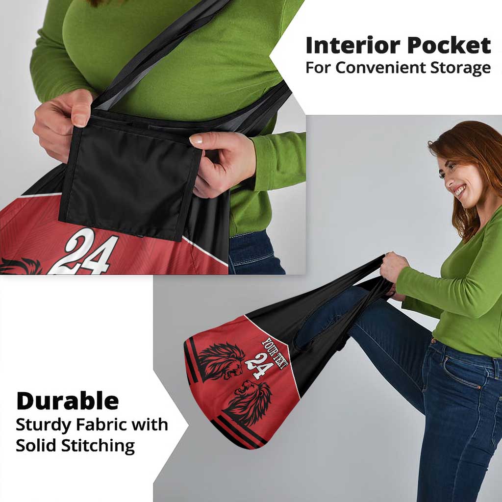 Custom Kenya Rugby Grocery Bag African Lion Unique Style