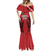 Custom Kenya Rugby Mermaid Dress African Lion Unique Style - Wonder Print Shop