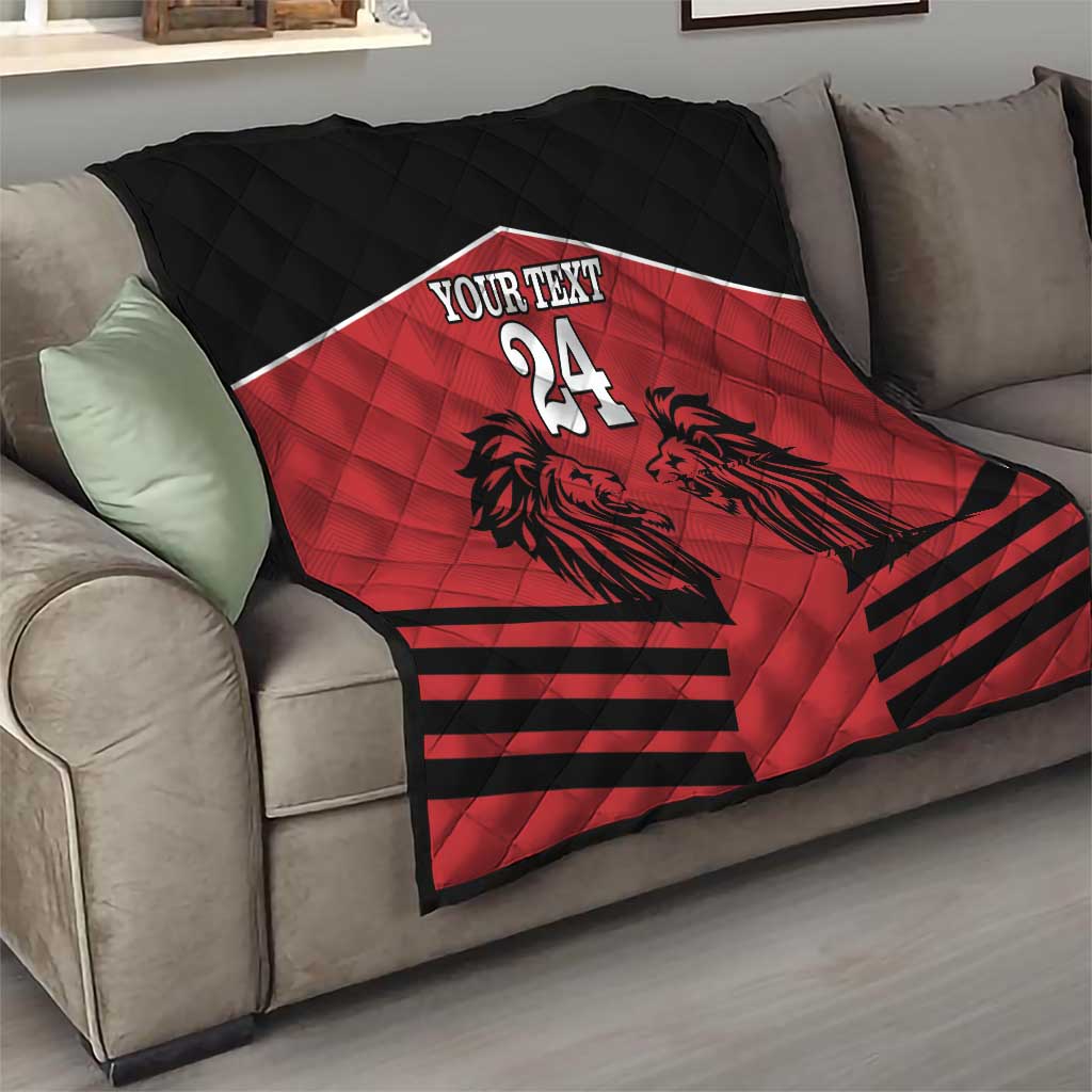 Custom Kenya Rugby Quilt African Lion Unique Style - Wonder Print Shop