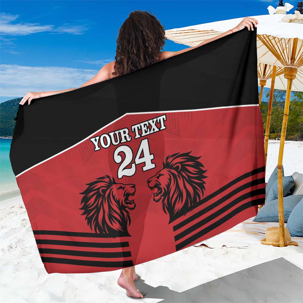 Custom Kenya Rugby Sarong African Lion Unique Style - Wonder Print Shop