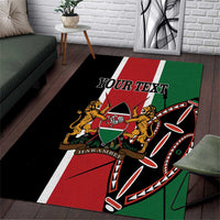 Personalized Kenya Independence Day Area Rug Let Us All Pull Together - Wonder Print Shop