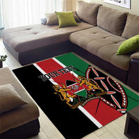 Personalized Kenya Independence Day Area Rug Let Us All Pull Together - Wonder Print Shop