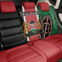 Personalized Kenya Independence Day Back Car Seat Cover Let Us All Pull Together - Wonder Print Shop
