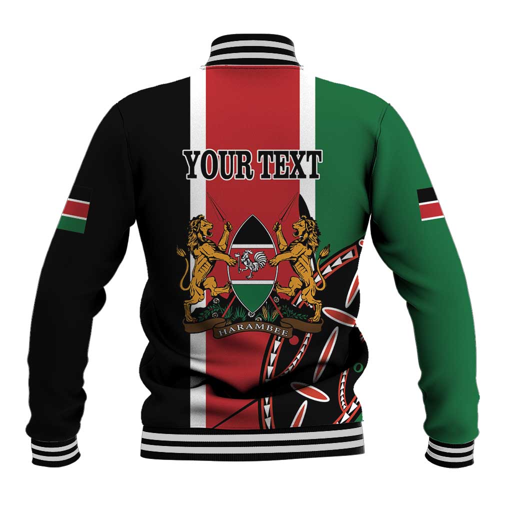 Personalized Kenya Independence Day Baseball Jacket Let Us All Pull Together - Wonder Print Shop