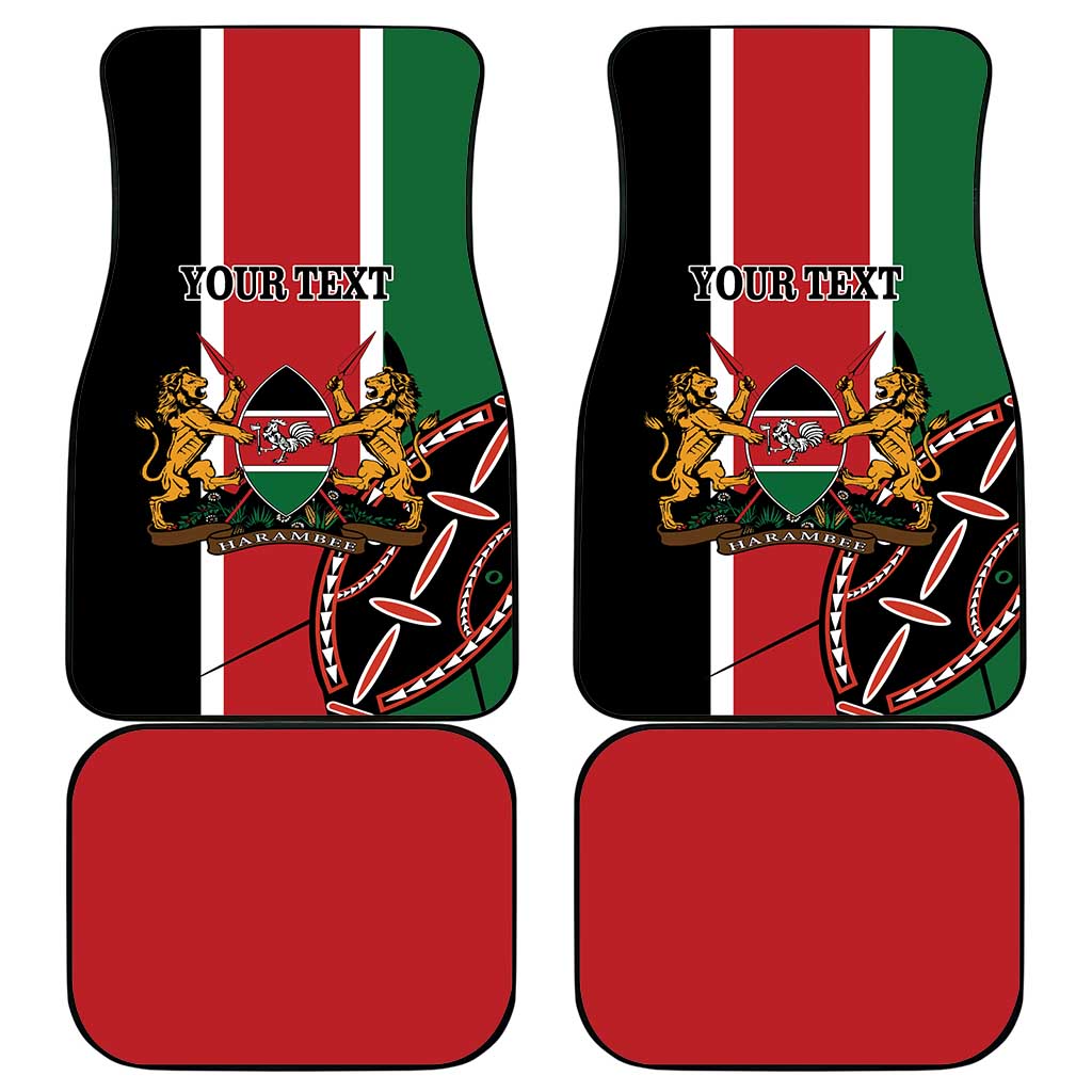 Personalized Kenya Independence Day Car Mats Let Us All Pull Together - Wonder Print Shop