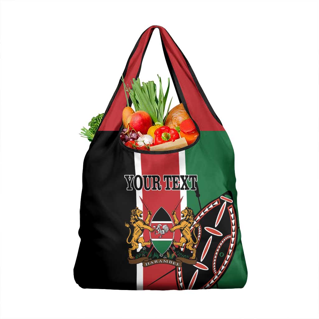 Personalized Kenya Independence Day Grocery Bag Let Us All Pull Together