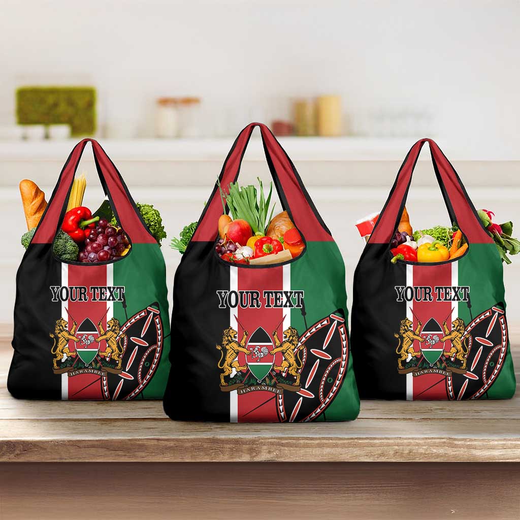 Personalized Kenya Independence Day Grocery Bag Let Us All Pull Together