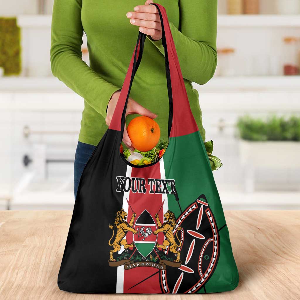 Personalized Kenya Independence Day Grocery Bag Let Us All Pull Together