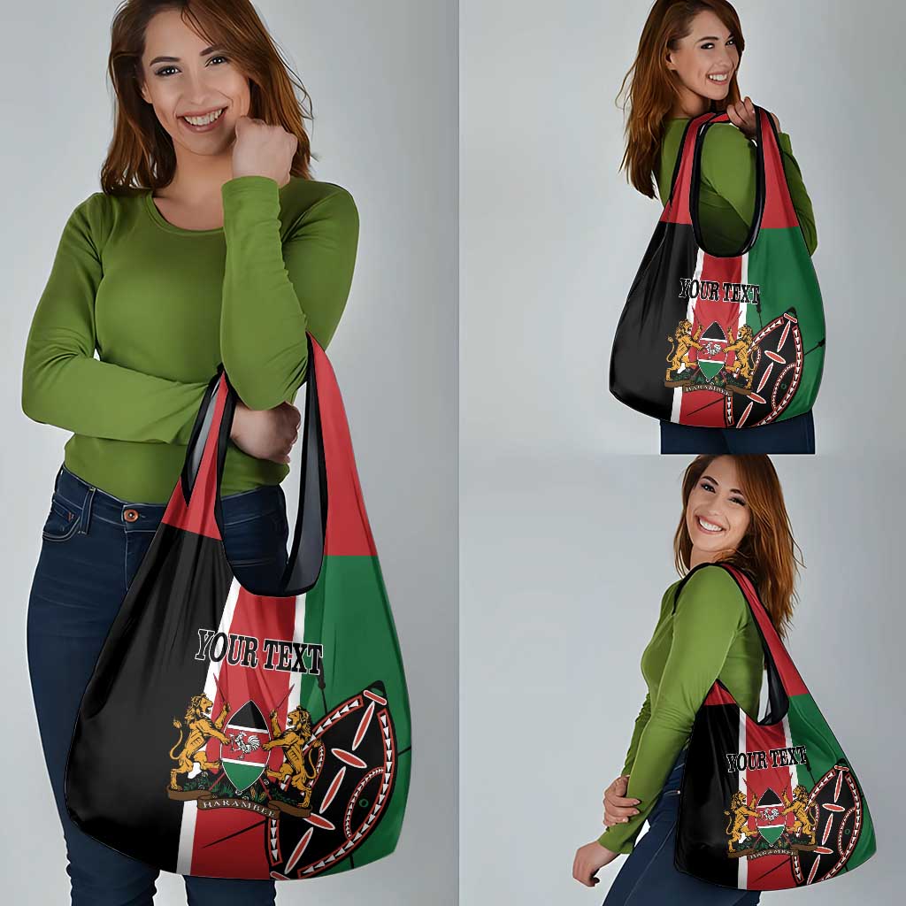 Personalized Kenya Independence Day Grocery Bag Let Us All Pull Together