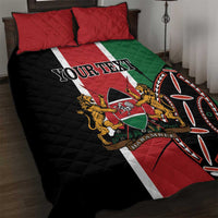 Personalized Kenya Independence Day Quilt Bed Set Let Us All Pull Together - Wonder Print Shop