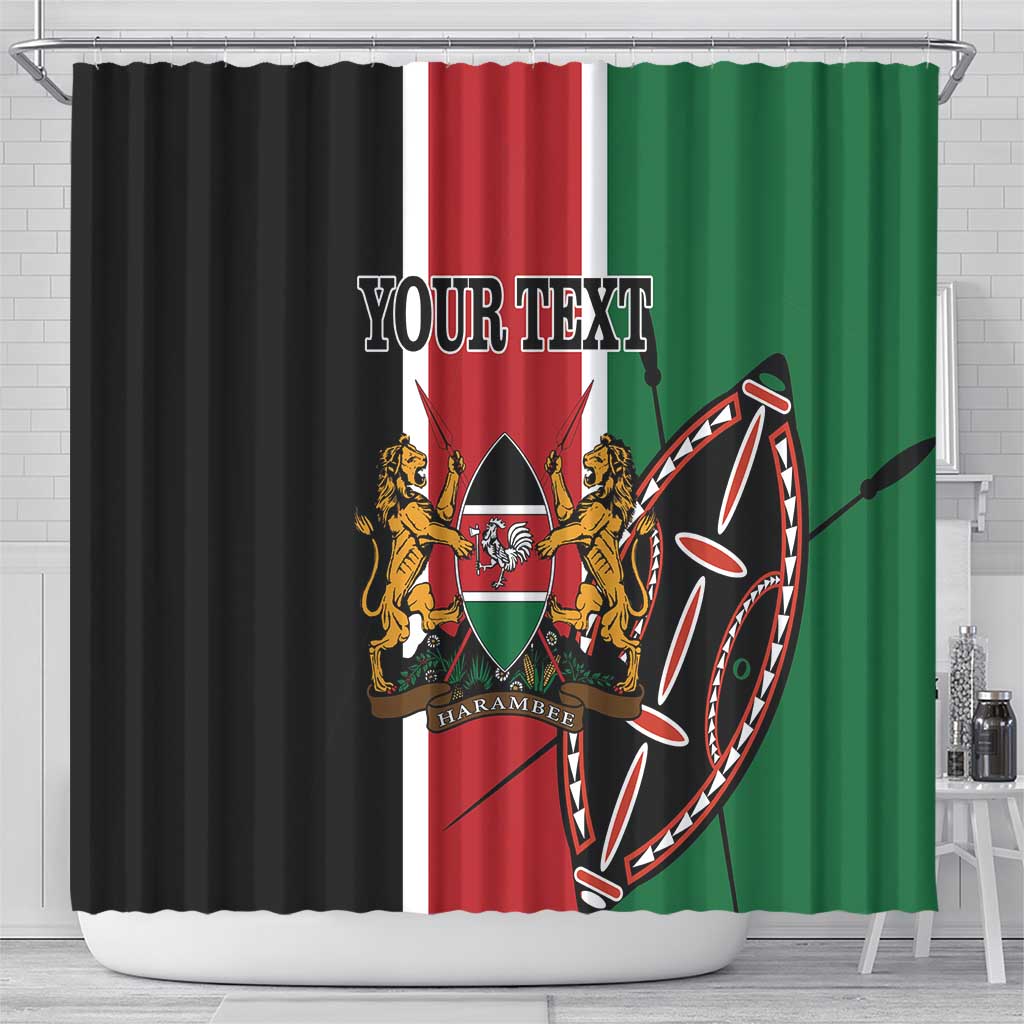 Personalized Kenya Independence Day Shower Curtain Let Us All Pull Together