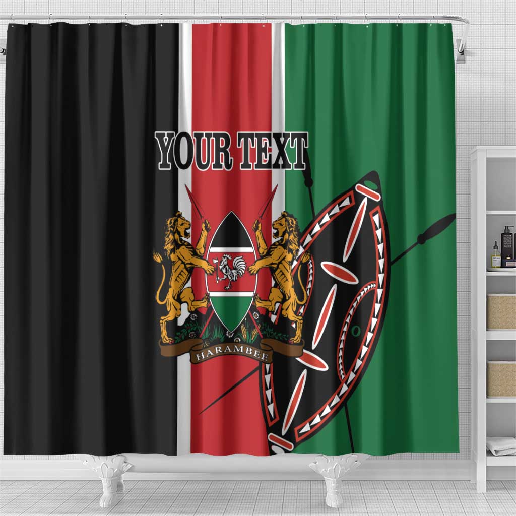 Personalized Kenya Independence Day Shower Curtain Let Us All Pull Together