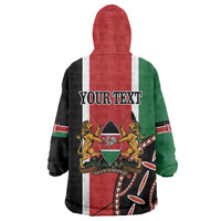 Personalized Kenya Independence Day Wearable Blanket Hoodie Let Us All Pull Together - Wonder Print Shop