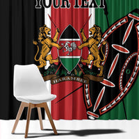 Personalized Kenya Independence Day Window Curtain Let Us All Pull Together - Wonder Print Shop