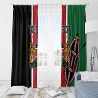 Personalized Kenya Independence Day Window Curtain Let Us All Pull Together - Wonder Print Shop