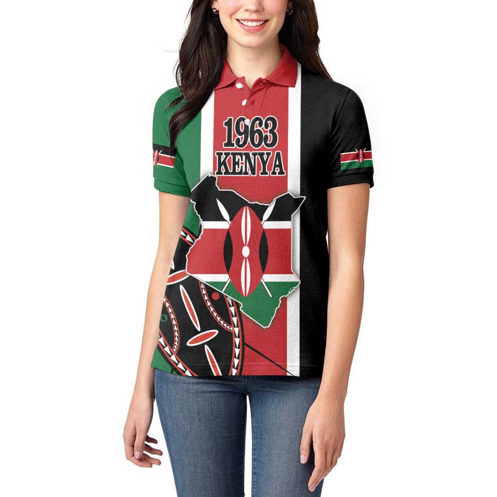 Personalized Kenya Independence Day Women Polo Shirt Let Us All Pull Together - Wonder Print Shop