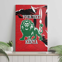 Personalized Kenya Independence Day Canvas Wall Art Angry Lion - Happy Jamhuri Day 1963 - Wonder Print Shop
