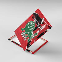 Personalized Kenya Independence Day Canvas Wall Art Angry Lion - Happy Jamhuri Day 1963 - Wonder Print Shop