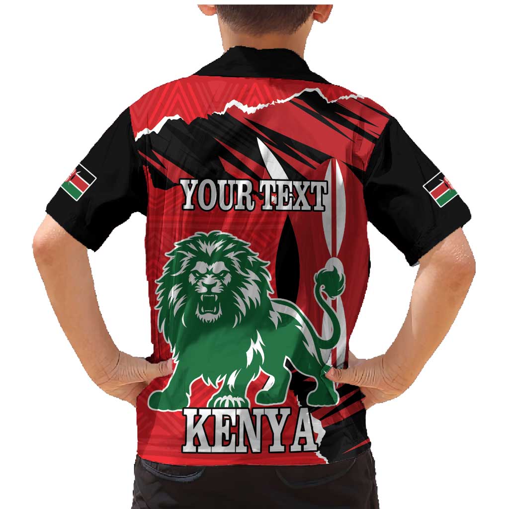 Personalized Kenya Independence Day Family Matching Mermaid Dress and Hawaiian Shirt Angry Lion - Happy Jamhuri Day 1963 - Wonder Print Shop