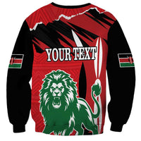Personalized Kenya Independence Day Sweatshirt Angry Lion - Happy Jamhuri Day 1963 - Wonder Print Shop