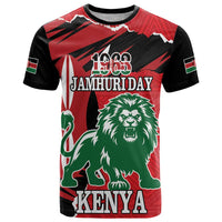 Personalized Kenya Independence Day T Shirt Angry Lion - Happy Jamhuri Day 1963 - Wonder Print Shop